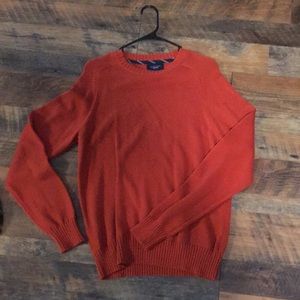 Orange lands end sweater